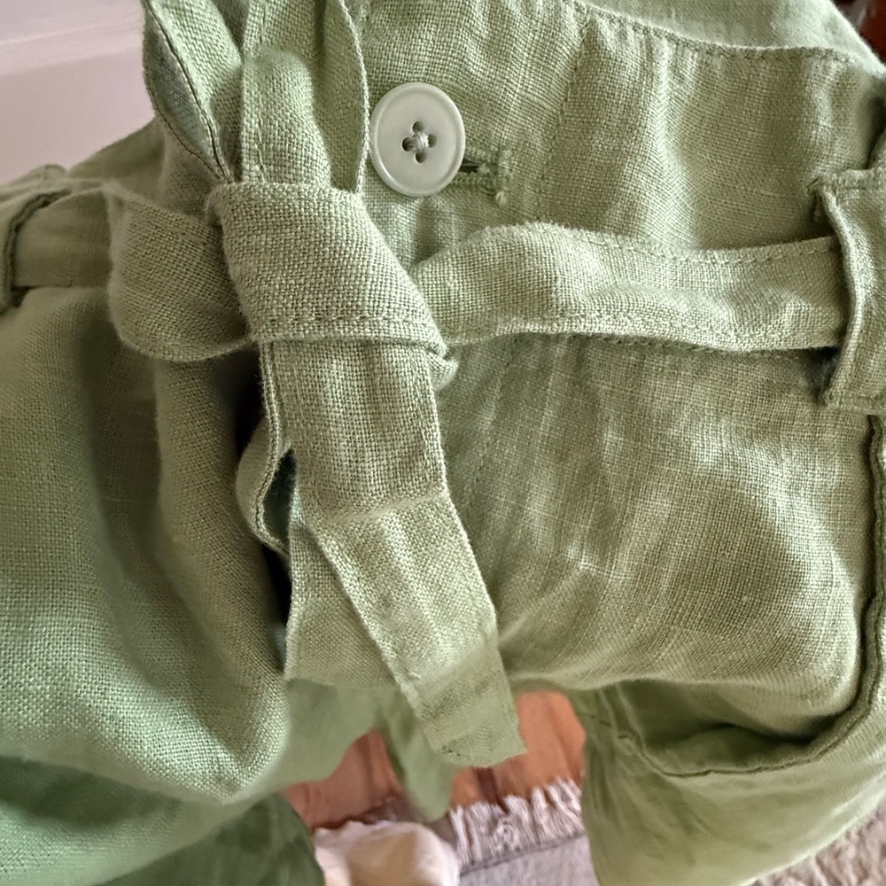 Madewell 100% Linen Seedling Drawstring Shorts Womens Sz 10 - Picture 6 of 8